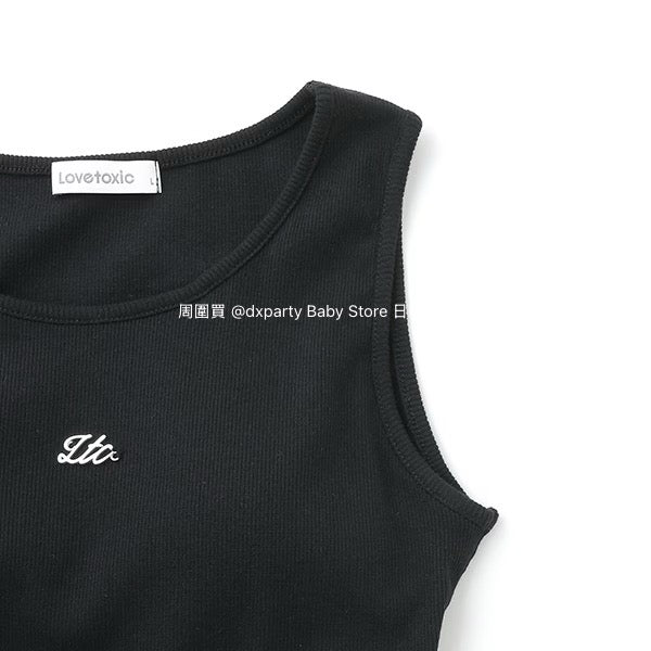 Lovetoxic Japanese children's clothing contact cold thin short shirt and vest two-piece set 140-160cm girls summer TOPS