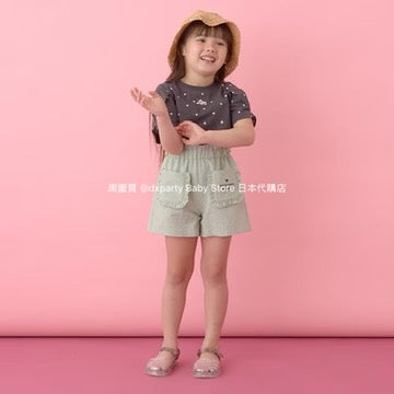 Japanese children's clothing Ly# mine ruffle pocket shorts 100-150cm girls summer PANTS