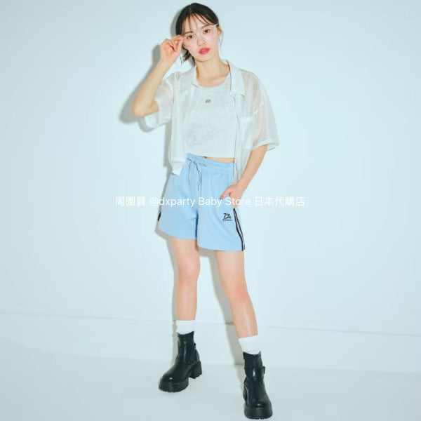 Lovetoxic Japanese children's clothing contact cold thin short shirt and vest two-piece set 140-160cm girls summer TOPS