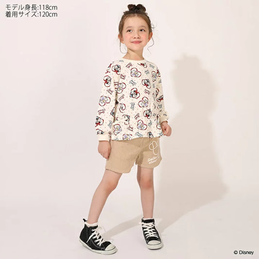 日本童裝 BDL x Disney 裙邊印花上衣 80-130cm 女童款 秋季 TOPS