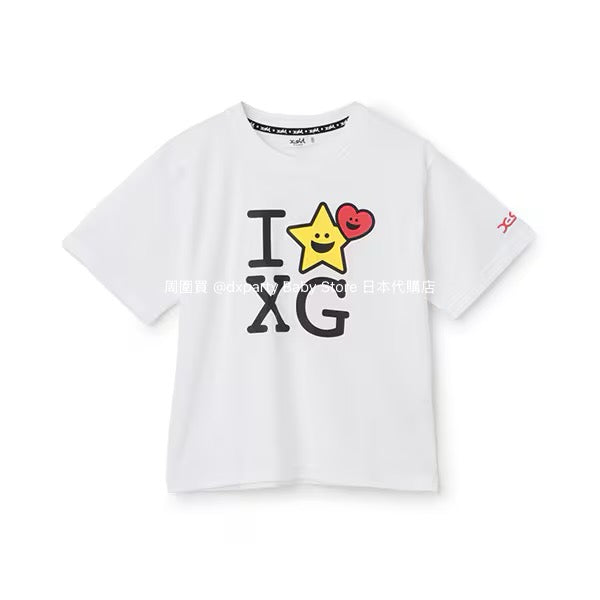 Japanese children's clothing X-girl Stages I☆XG printed tops 80-140cm girls summer TOPS