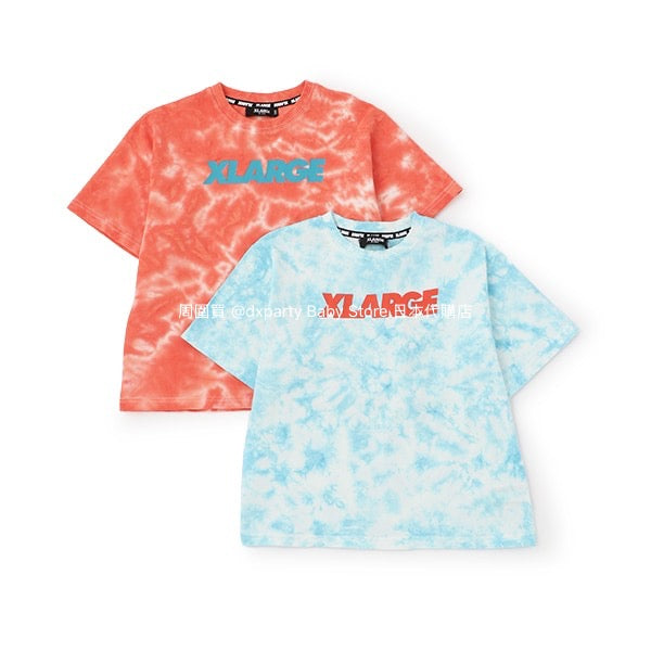 XLARGE KIDS Japanese children's clothing tie-dye top 80-140cm boys' summer TOPS
