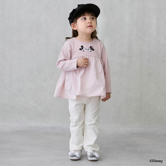 日本童裝 pe#main x Disney 提花緊身褲 80-130cm 男童款/女童款 秋季 PANTS