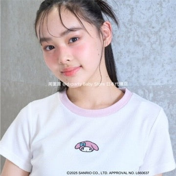 Lovetoxic x Sanrio rhinestone print top (140-160cm) for girls (Summer TOPS)