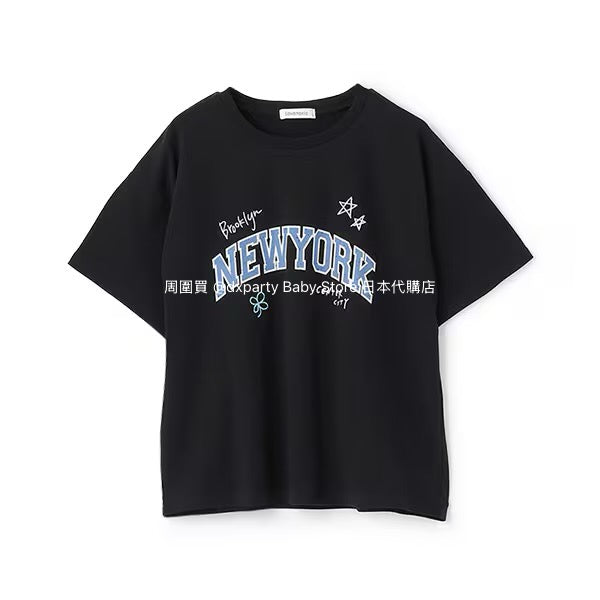Lovetoxic Japanese children's clothing preppy style graffiti print top 140-160cm girls summer TOPS