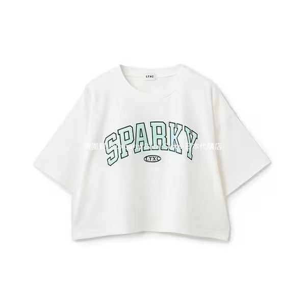 Lovetoxic Japanese children's clothing letter print top 140-170cm girls summer TOPS