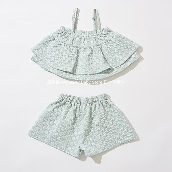 Japanese children's clothing Ly# mine tank top and shorts set 100-150cm girls summer TOPS PANTS