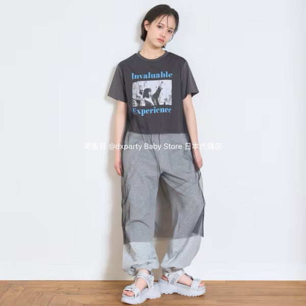 Lovetoxic Japanese children's clothing contact cool chiffon stitching long top 140-160cm girls summer TOPS