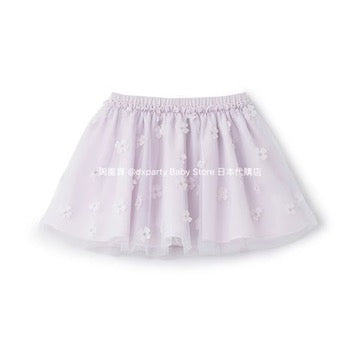 Japanese children's clothing pe#main floral tulle short skirt 80-130cm girls summer SKIRTS