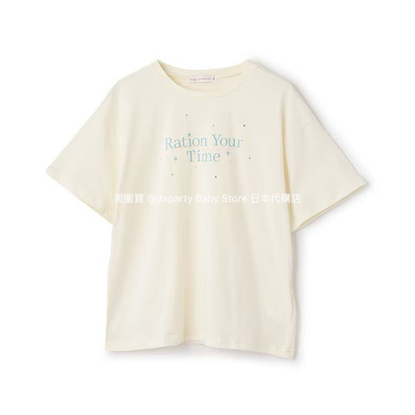 Lovetoxic Japanese children's clothing letter print top 140-160cm girls summer TOPS