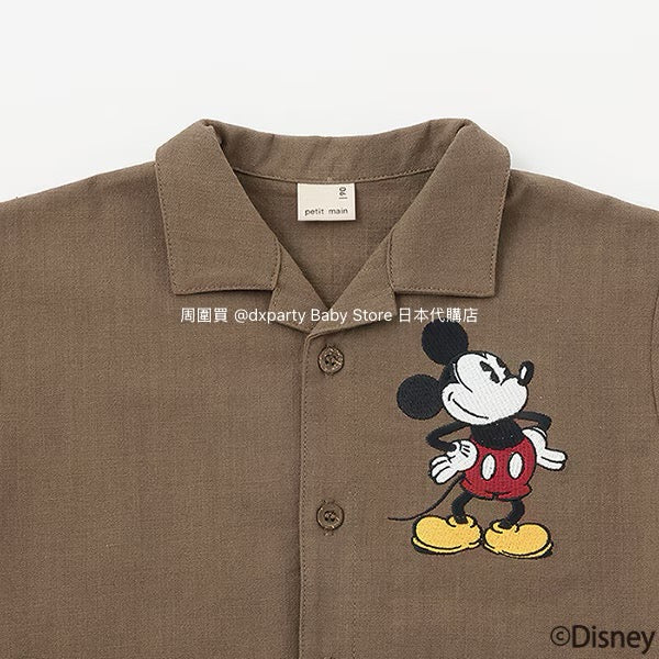 Japanese children's clothing pe#main x Disney shirt 80-130cm boys' summer TOPS