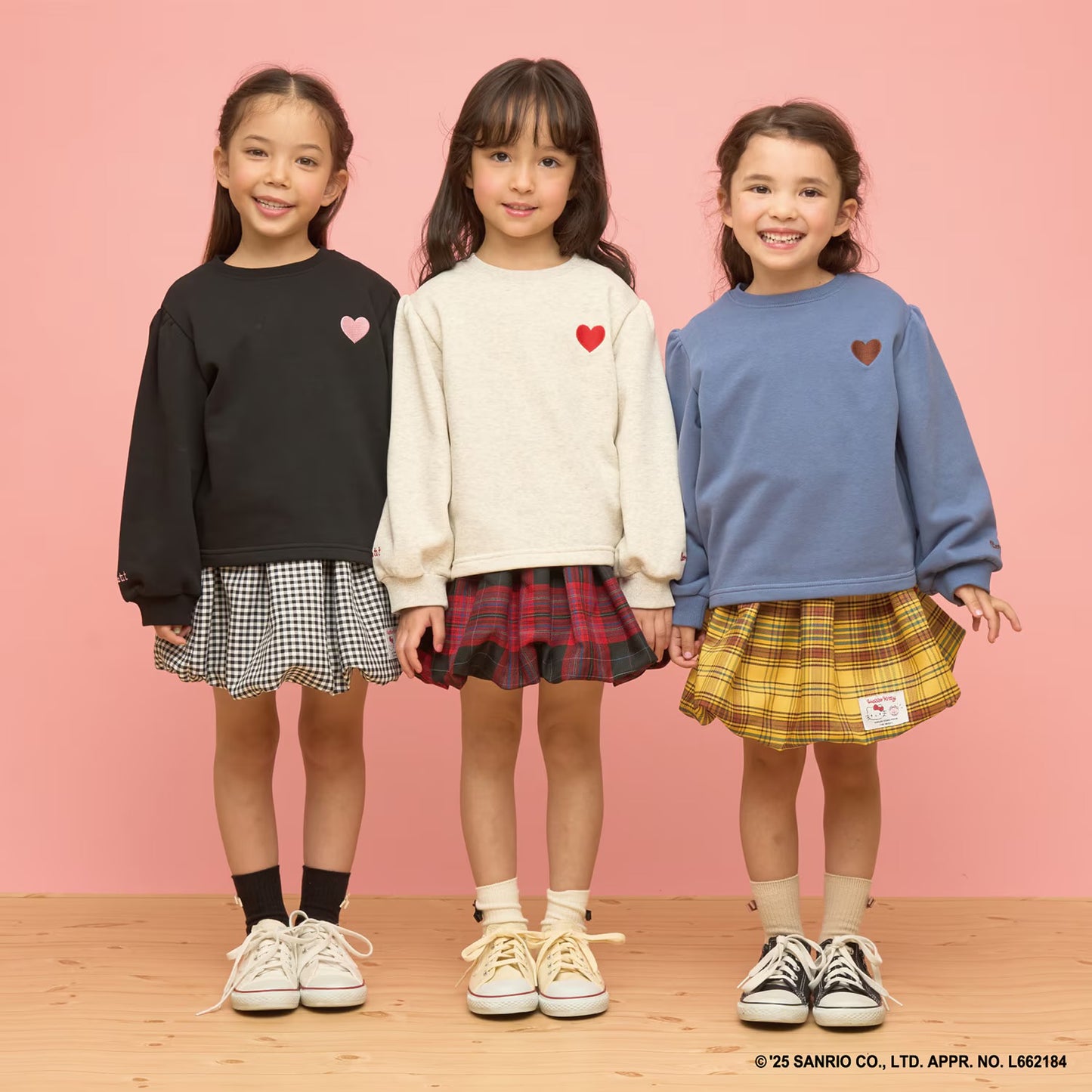 日本童裝 Ly# mine 速乾系列 心心刺繡衛衣 100-150cm 女童款 冬季 TOPS