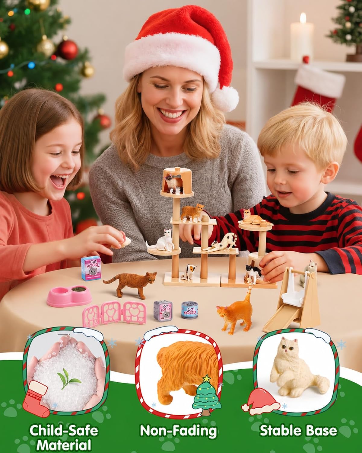 日英美直送 Cute Kitty Figurines & Playground Advent Calendar 聖誕倒數日曆 兒童款 聖誕快樂特輯 不參與$900免運 滿$900可加$25免運到順豐站/智能櫃 Christmas Advent Calendars 2026