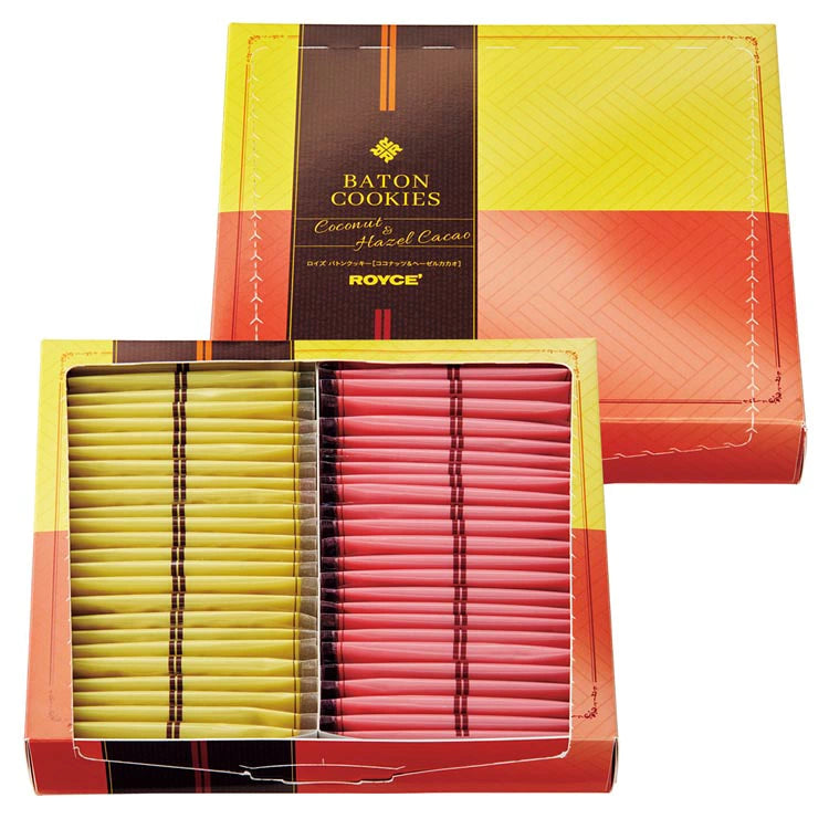 ‼️3/9晚上12點截單‼️日本直送 ROYCE 椰子與榛子可可雙味薄片曲奇禮盒(50枚入)限定手信 中秋節滿月限定