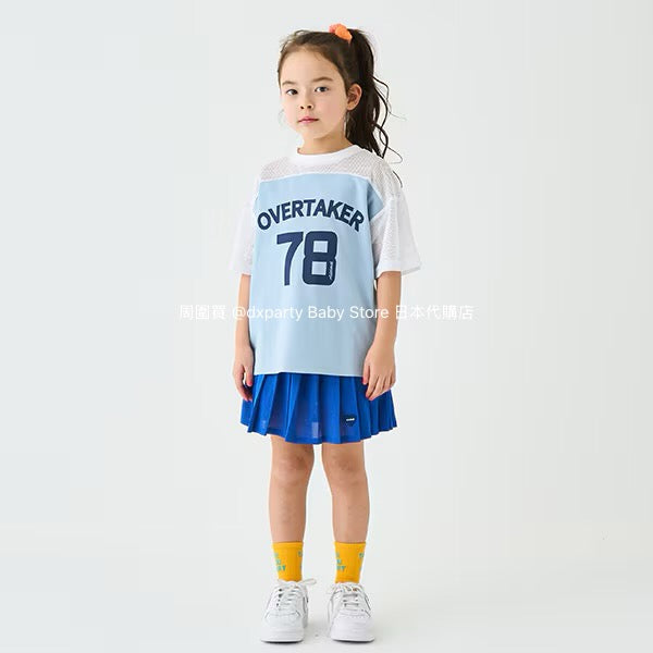 Japanese children's clothing mini#ML mesh sports top 100-140cm boys/girls summer TOPS