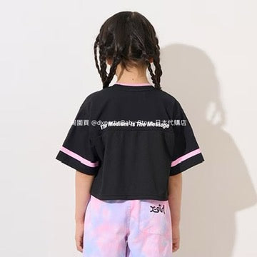 Japanese children's clothing X-girl Stages short sports style top 110-140cm girls summer TOPS