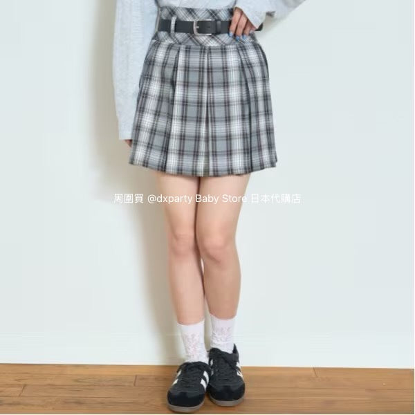 Lovetoxic Checkered Skirt (140-160cm) for Girls (Summer)
