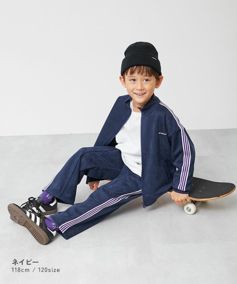 日本童裝 dev!rock 仿麂皮彈性抓毛運動褲 100-160cm 男童款/女童款 冬季 PANTS