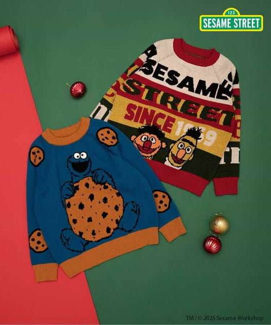 日本童裝 BREEZE x Sesame Street 冷衫 80-140cm 男童款/女童款 冬季 TOPS