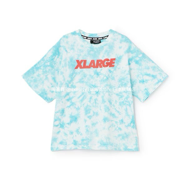 XLARGE KIDS Japanese children's clothing tie-dye top 80-140cm boys' summer TOPS