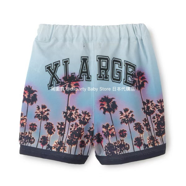 Japanese XLARGE KIDS Palm Tree Shorts 90-140cm Boys Summer PANTS