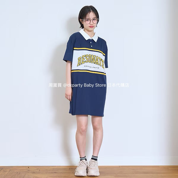Lovetoxic Quick-Drying Rugby Polo Dress (140-170cm) for Girls (Summer Dress)