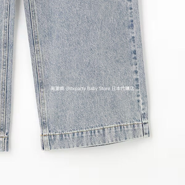 Lovetoxic Japanese children's clothing ripped jeans wide-leg pants 140-170cm girls summer PANTS