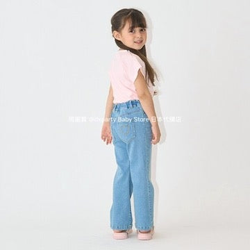 Japanese children's clothing Ly# mine bow top 100-150cm girls summer TOPS