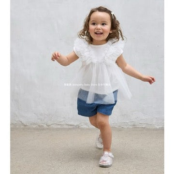 Japanese children's clothing pe#main anti-fouling series casual shorts 80-130cm girls' summer PANTS