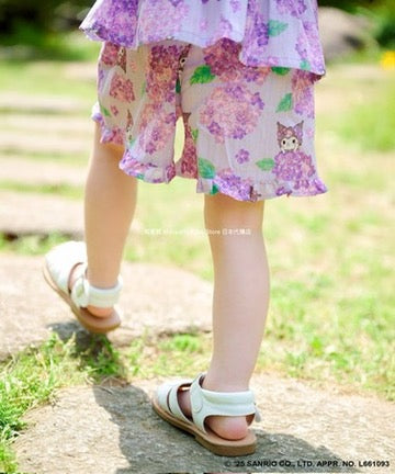 Japanese children's clothing aF#a325 x Sanrio Jinbei Japanese Kimono 90-130cm Girls Summer TOPS PANTS Japanese Summer Festival Special