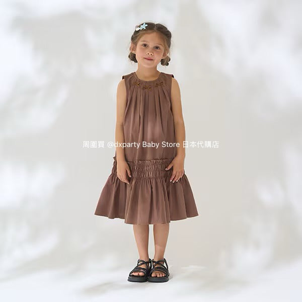 Japanese children's clothing Ly# mine bow vest dress 100-150cm girls summer dresses
