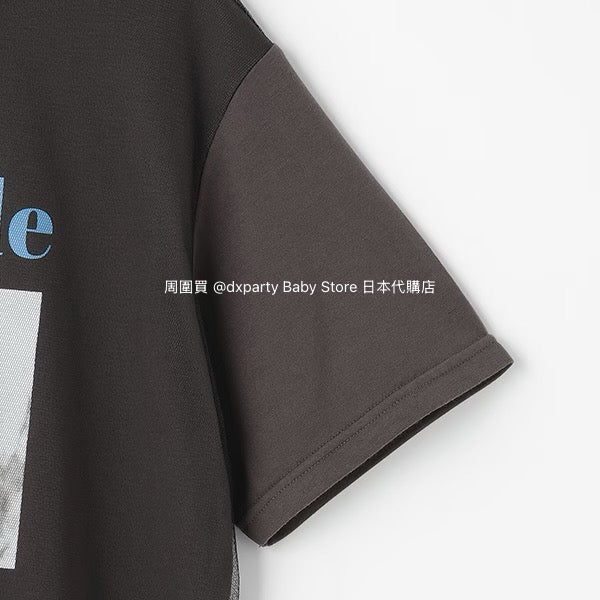 Lovetoxic Japanese children's clothing contact cool chiffon stitching long top 140-160cm girls summer TOPS