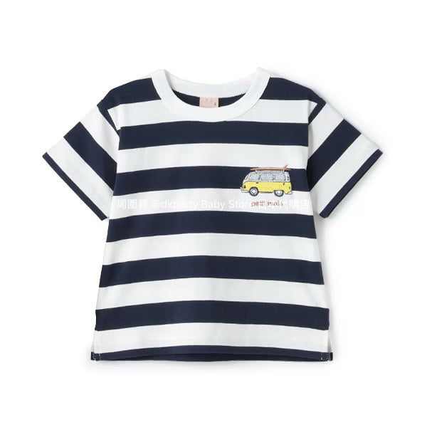 Japanese children's clothing pe#main printed tops 80-130cm boys' summer TOPS