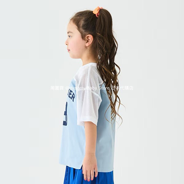 Japanese children's clothing mini#ML mesh sports top 100-140cm boys/girls summer TOPS
