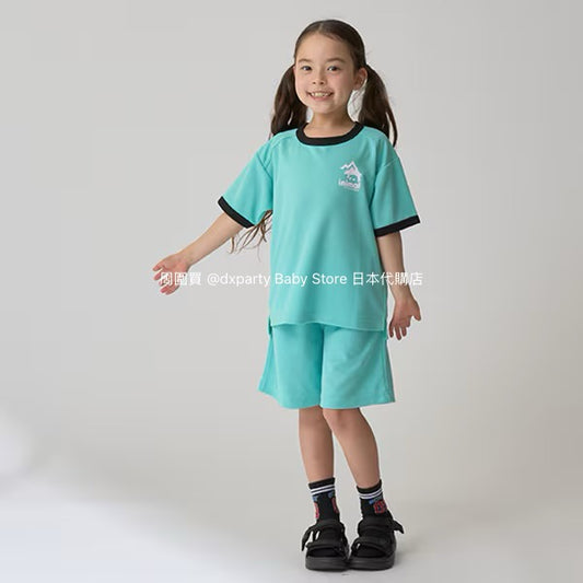 日本童裝 mini#ML 速乾系列 接觸冷感 運動兩件套裝 90-140cm 男童款/女童款 夏季 TOPS PANTS