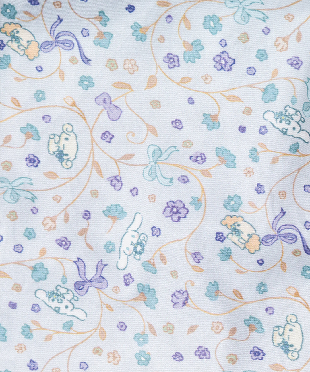 Japanese children's clothing panpantutu x Sanrio Cinnamoroll floral patchwork dress 80-140cm girls summer dresses