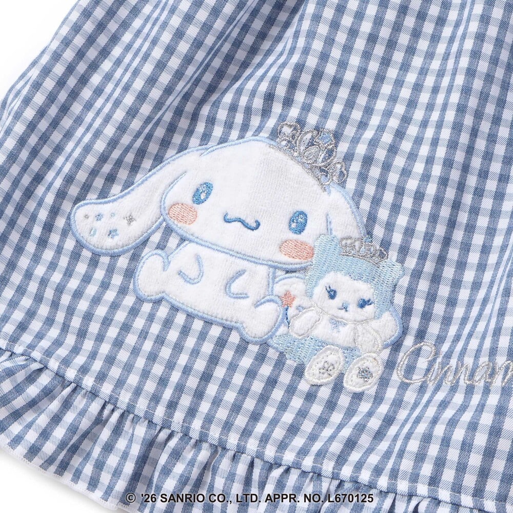 日本童裝 Slap Slip x Sanrio 格子拼接連身裙 80-130cm 女童款 秋季 DRESSES 其他品牌童裝