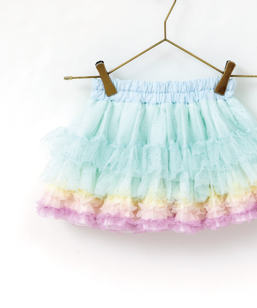 Japanese children's clothing panpantutu bursting sparkle mint tutu skirt 70-140cm girls newborn baby summer SKIRTS