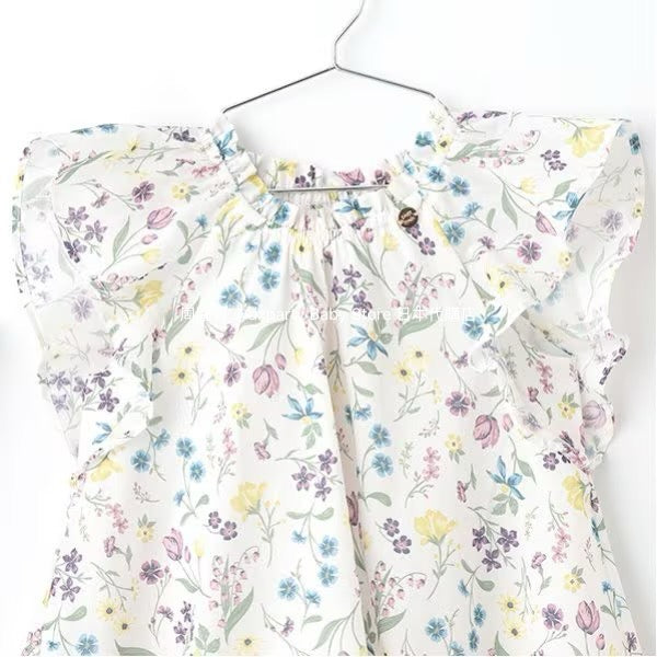 Japanese children's clothing pe#main dress 80-130cm girls summer dresses