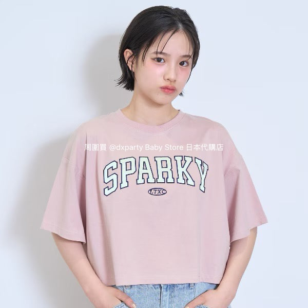 Lovetoxic Japanese children's clothing letter print top 140-170cm girls summer TOPS