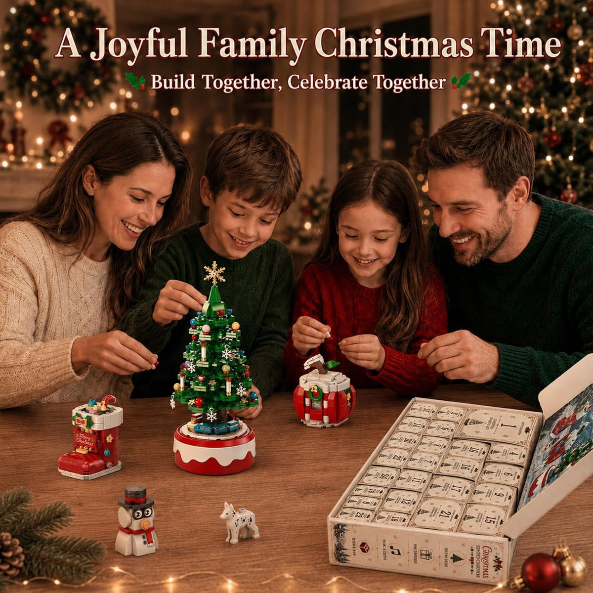 日英美直送 LED and Music Christmas Tree Building Blocks Advent Calendar 聖誕倒數日曆 大人款/兒童款 聖誕快樂特輯 不參與$900免運 滿$900可加$25免運到順豐站/智能櫃 Christmas Advent Calendars 2026