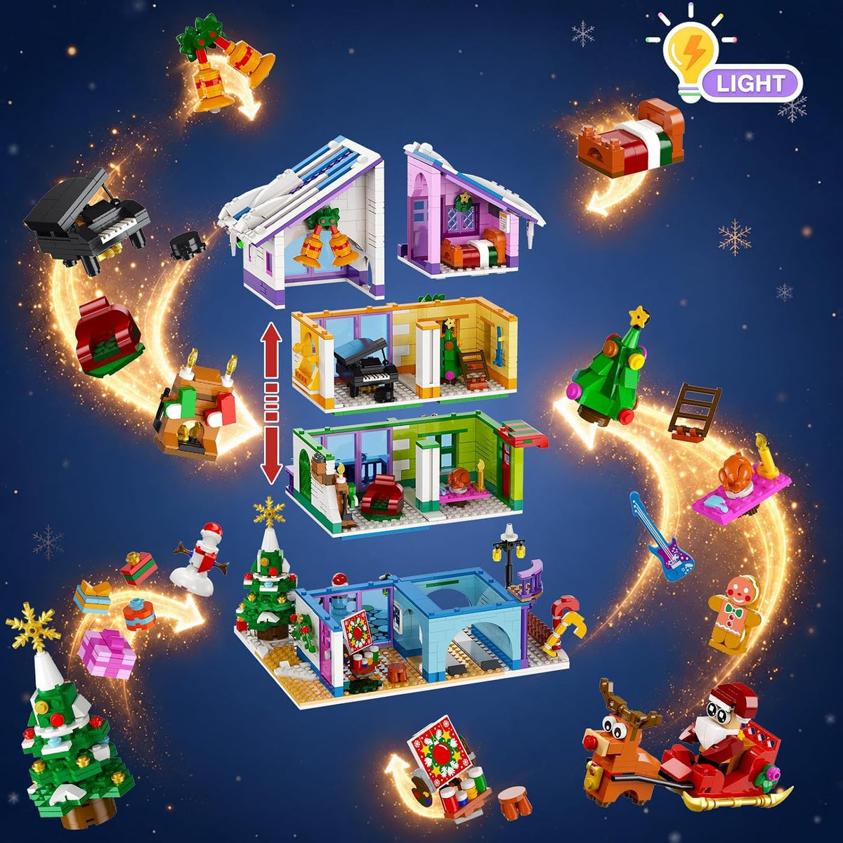 日英美直送 LED Friends House Mini Building Toy Advent Calendar 聖誕倒數日曆 大人款/兒童款 聖誕快樂特輯 不參與$900免運 滿$900可加$25免運到順豐站/智能櫃 Christmas Advent Calendars 2026
