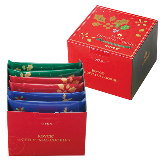 日本直送 ROYCE 聖誕曲奇小禮盒 3種/共6個 聖誕快樂特輯 新年行運發財特輯 Christmas Happy New Year 馬年 限定手信