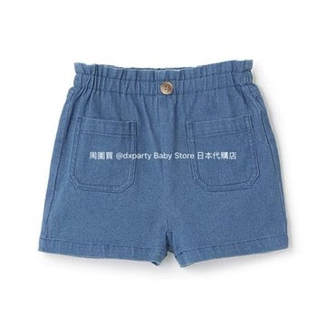 Japanese children's clothing pe#main anti-fouling series casual shorts 80-130cm girls' summer PANTS