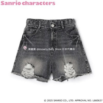 Lovetoxic x Sanrio Japanese Kids' Denim Shorts (140-160cm) for Girls (Summer PANTS)