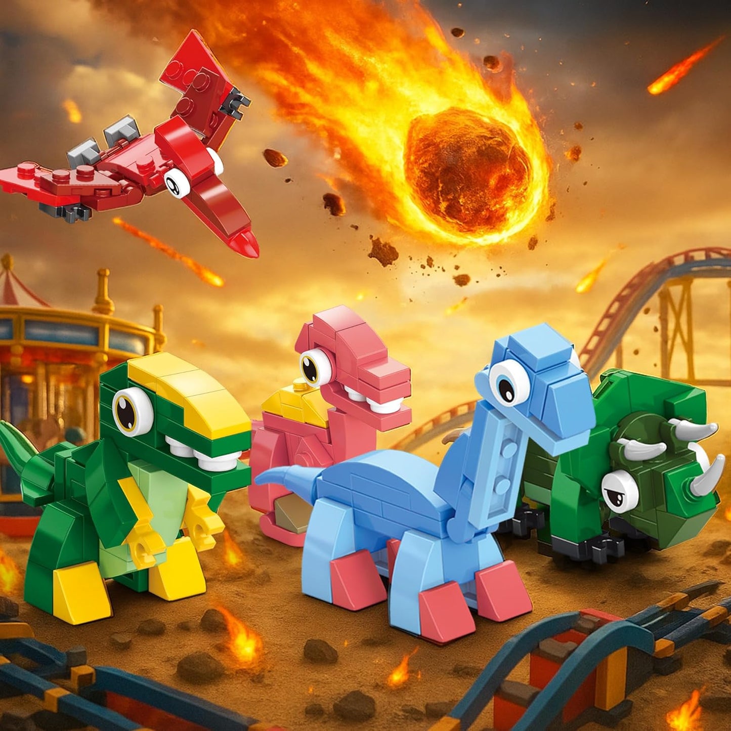 英美直送 Dinosaur Toy Kit Building Blocks 聖誕倒數日曆 兒童款 聖誕快樂特輯 聖誕倒數日曆A 不參與$900免運 滿$900可加$25免運 Christmas Advent Calendars 2025