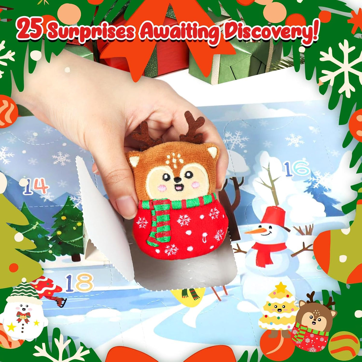 日英美直送 Mini Plush Advent Calendar 聖誕倒數日曆 大人款/兒童款 聖誕快樂特輯 不參與$900免運 滿$900可加$25免運到順豐站/智能櫃 Christmas Advent Calendars 2026