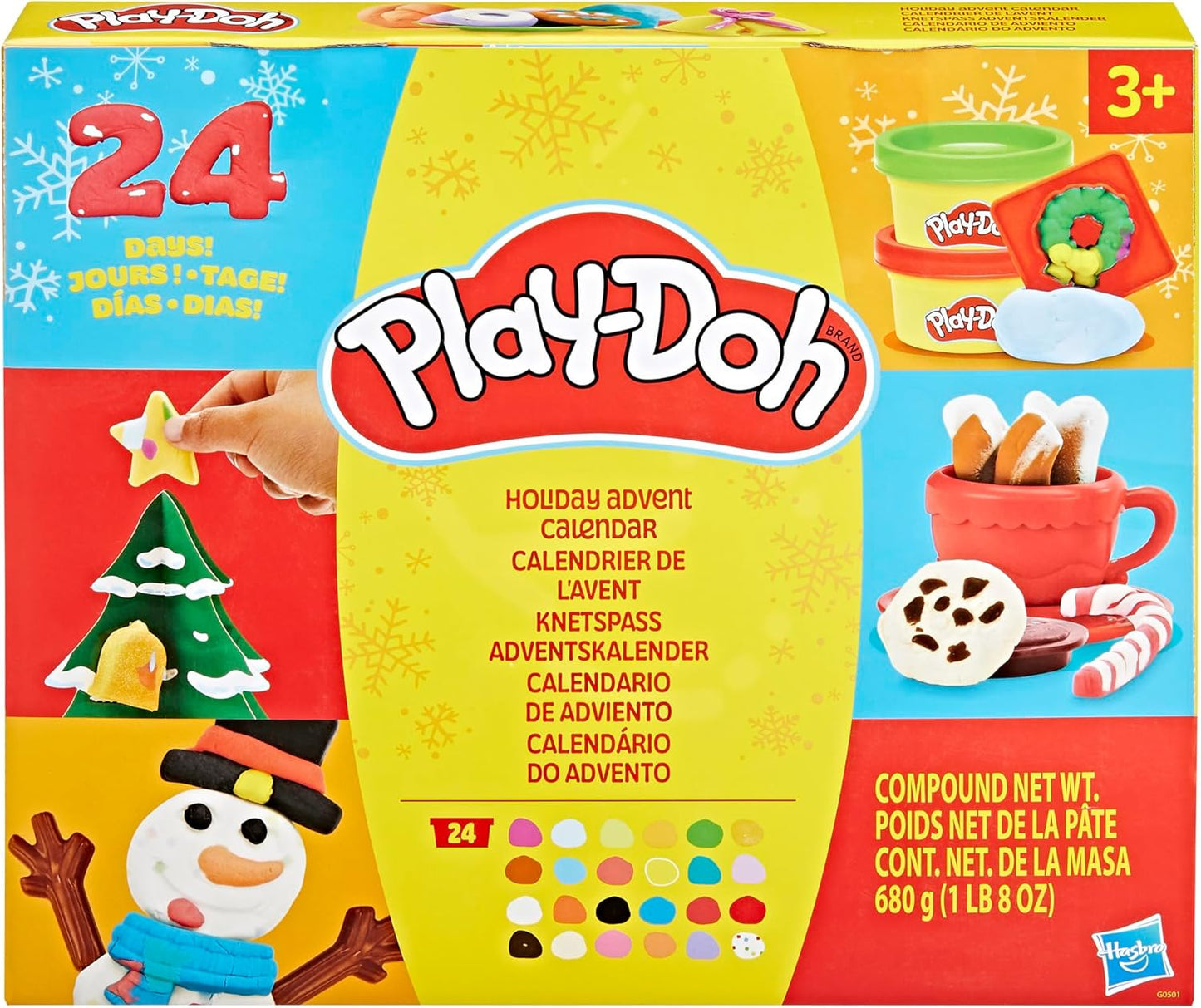 英美直送 PLAYDOH Play-Doh Holiday聖誕倒數日曆 兒童款 聖誕快樂特輯 聖誕倒數日曆 滿$900可加$25免運 Christmas Advent Calendars 2025