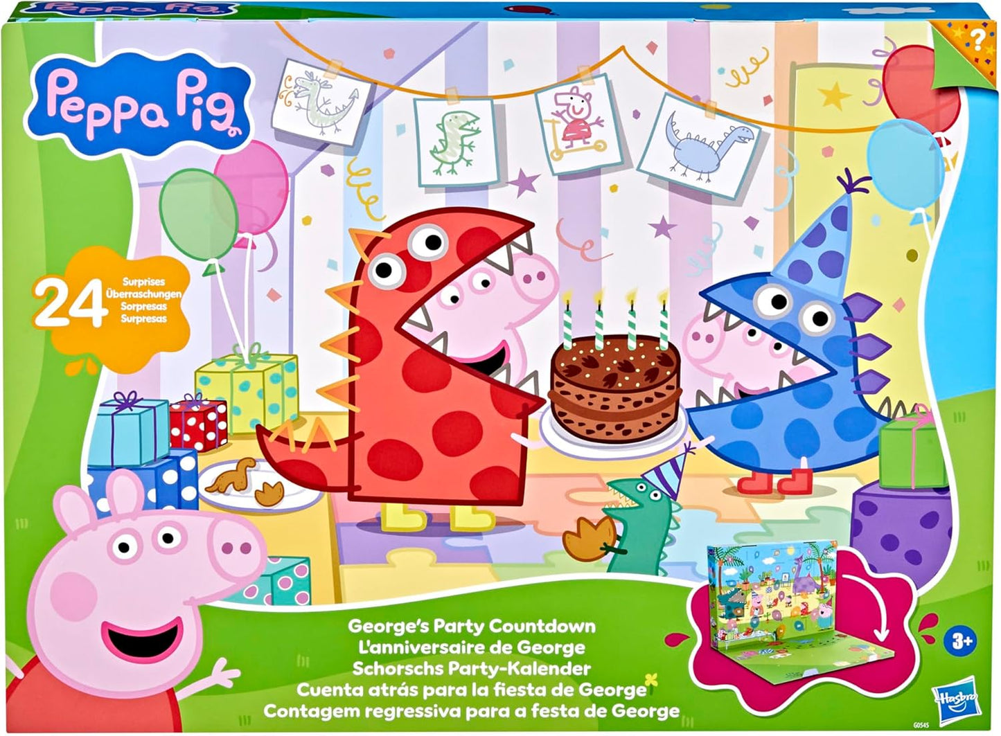 英美直送 PEPPA PIG George's Party 聖誕倒數日曆 兒童款 聖誕快樂特輯 聖誕倒數日曆A 不參與$900免運 滿$900可加$25免運 Christmas Advent Calendars 2025
