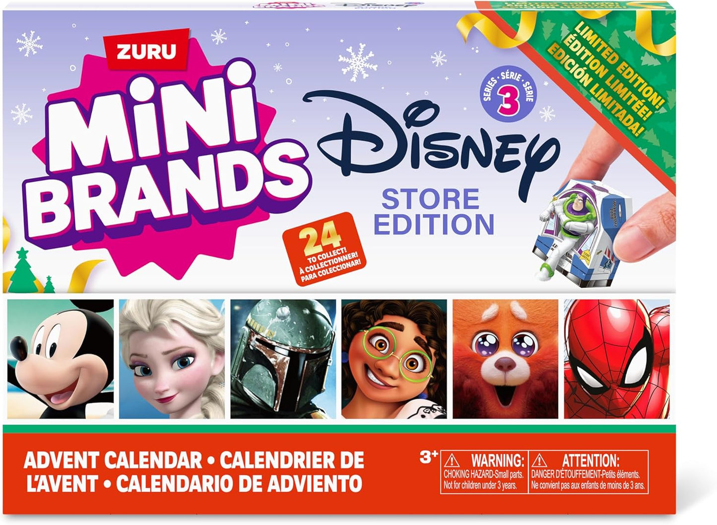 英美直送 Disney Mini Brands 聖誕倒數日曆 兒童款 聖誕快樂特輯 聖誕倒數日曆A 不參與$900免運 滿$900可加$25免運 Christmas Advent Calendars 2025